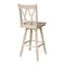 International Concepts Double "X" Back Bar Height Stool, Swivel 30" Seat Height, Unfinished S-203SW - alternate 2